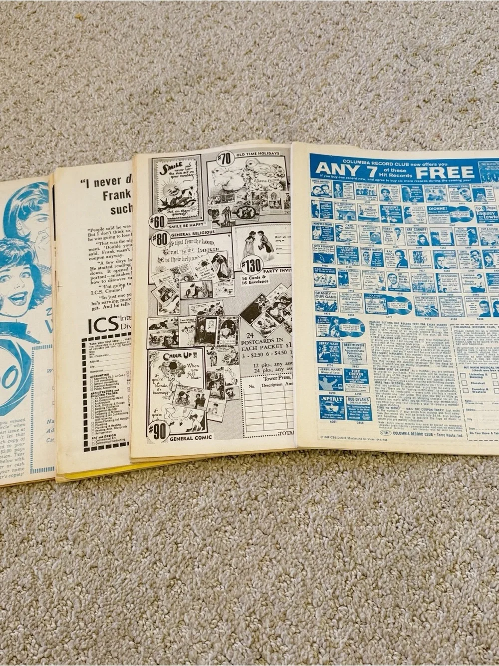 Popular Needlework Magazine Sept 1968 Aug 1969 Nov 1969 Feb 1970 - Lot of 4